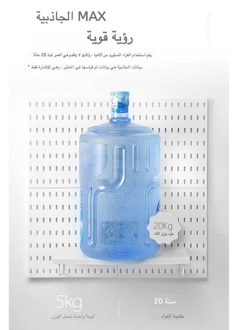 لوحة حائط ذكية متعددة الاستخدام - لتنظيم الأدوات والزينة في المطبخ والمكتب  - Image 5