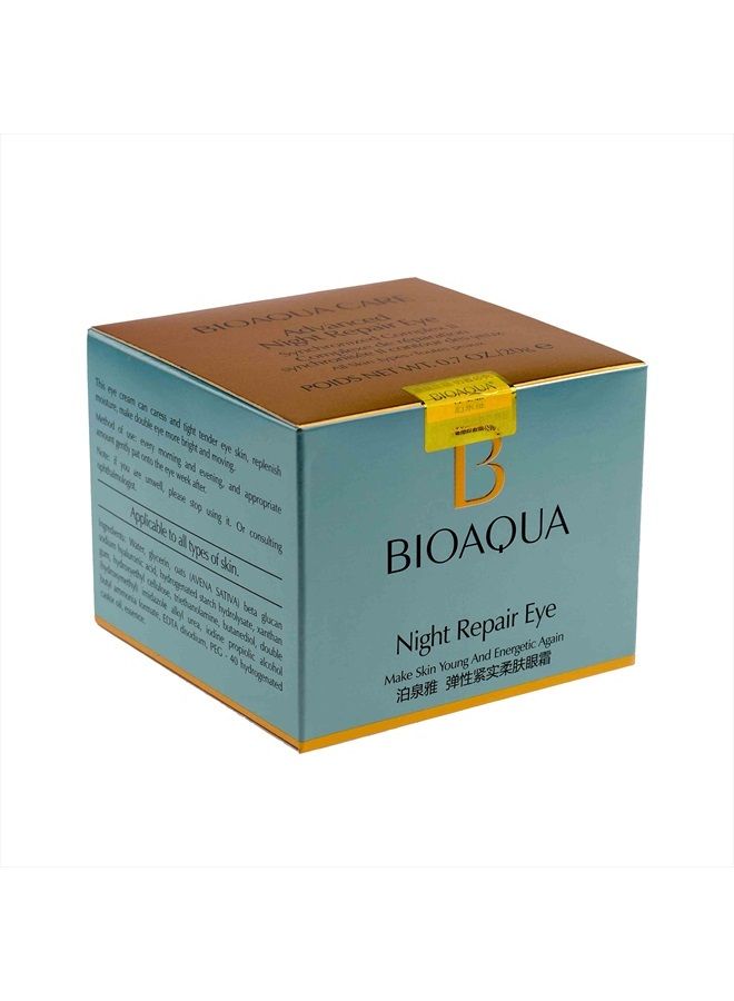 BIOAQUA Night Repair Delicate Skin Around Eyes Crystal Firming Tightening Cream Nourishing Moisturizing Brilliance - Image 2