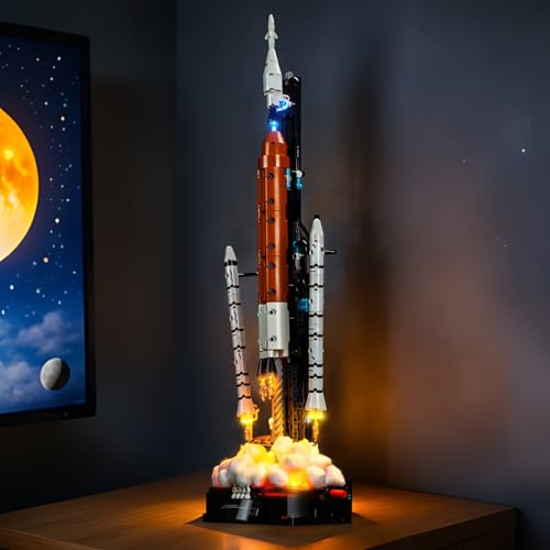 LocoLee Light kit Compatible with Lego 42221 NASA Artemis Space Launch System Rocket No Actual Model Only Lights LED Lighting Accessories for Lego NASA Rocket Standard Version - Image 1