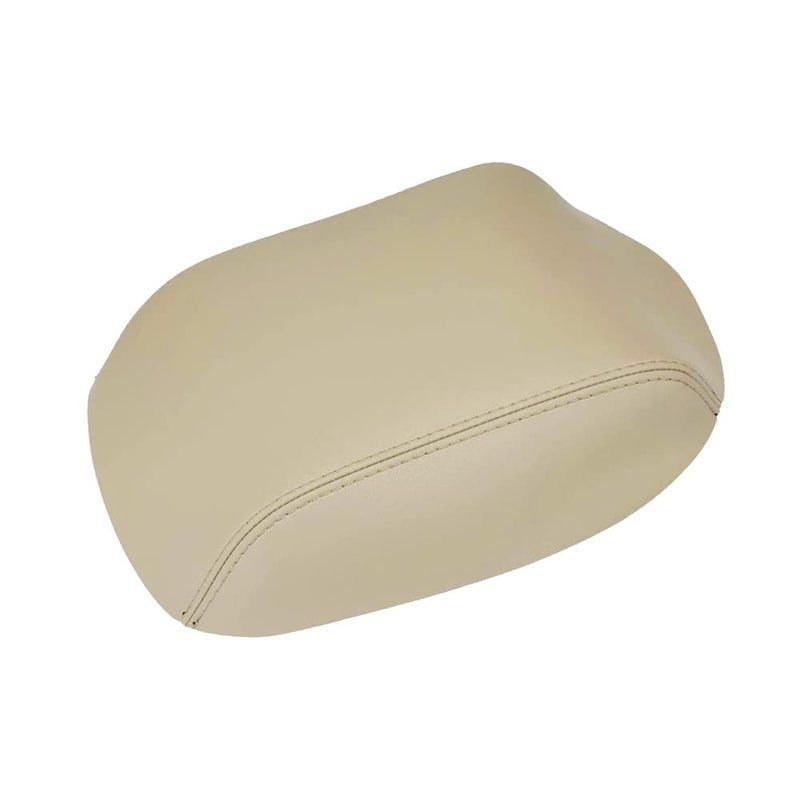 A ABIGAIL Center Console Armrest Cover Compatible with 2009 2010 2011 2012 2013 2014 2015 Honda Pilot Auto Leather Suture Console Lid Cover Replacement Beige