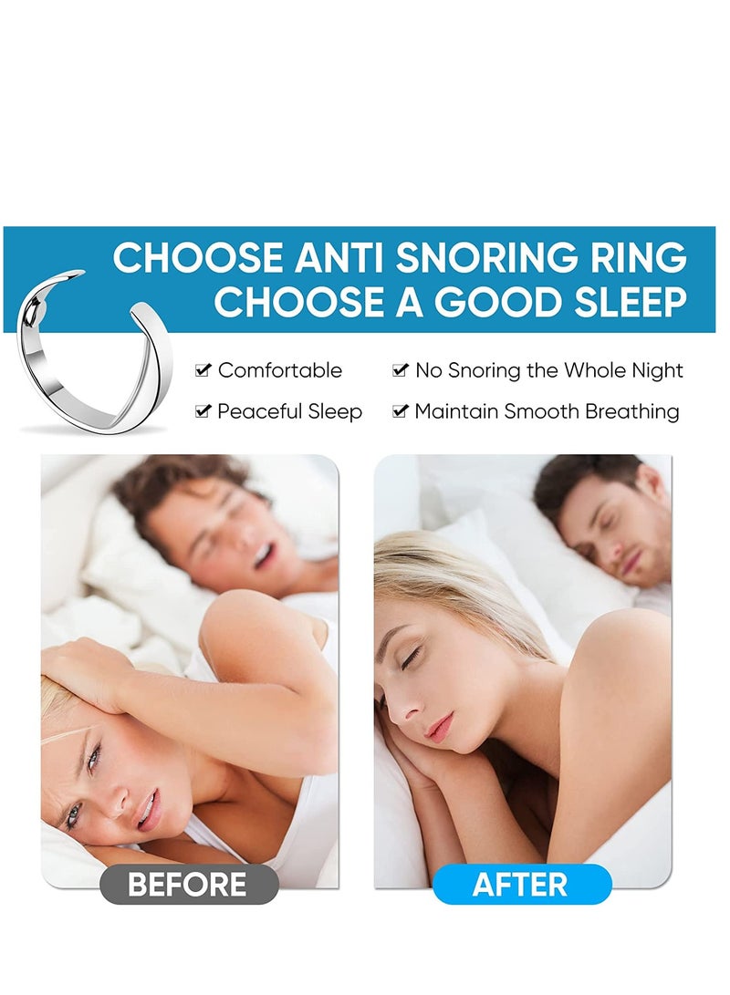 Excefore Anti Snore Ring Anti Snoring Devices Stimulating Acupuncture Points to Stop Snoring No Side Effects Improve Sleep Quality for Business Trips Office Airplanes Cars High Speed Trains - Image 4