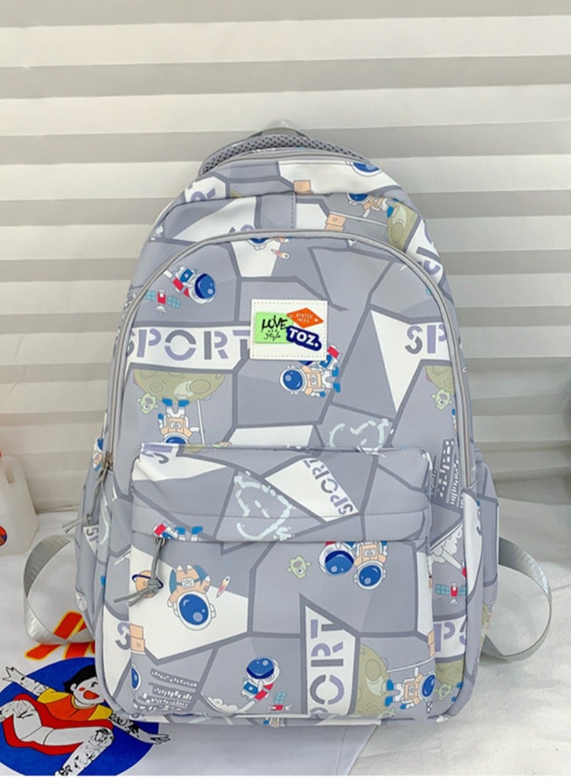 شاربدو طفل كتف حقيبة , محبوب خفيفة ماء كتف حقيبة , فتى بنت رماديّ قابل للتعديل حزام سير - Image 2