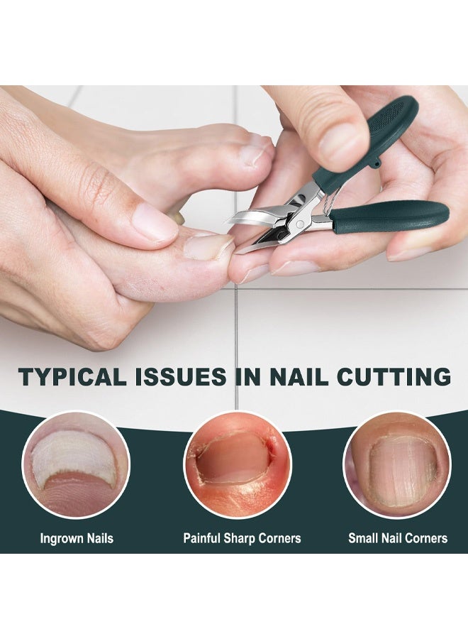 3PCS Ingrown Toenail Clippers Set, Beveled Eagle Beak Nail Clippers for Thick Nails, for Elderly Men Women - Image 3