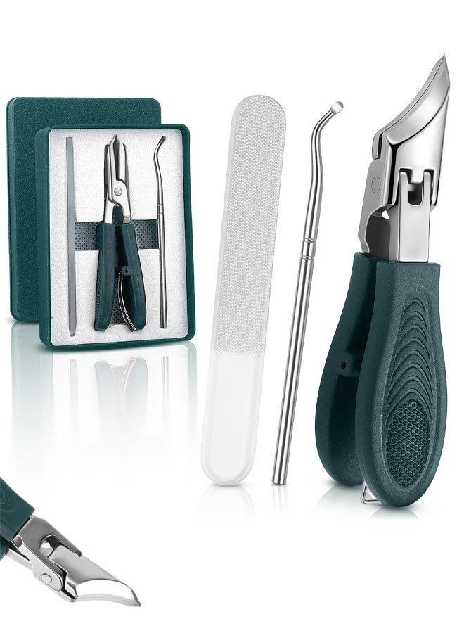 3PCS Ingrown Toenail Clippers Set, Beveled Eagle Beak Nail Clippers for Thick Nails, for Elderly Men Women - Image 1