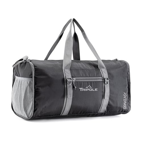 Tripole PAKEasy Foldable Duffel Bag | Portable Bag for Traveling | 40 litres (Black) - Image 2