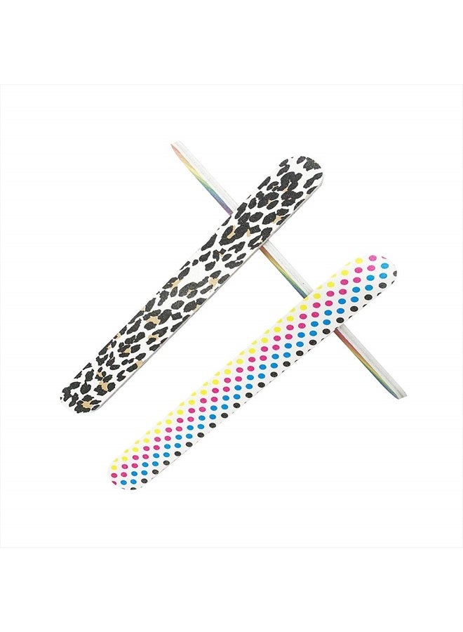 HeeYaa Nail File 10 PCS Professional Double Sided 100/180 Grit Nail Files Emery Board Colorful Manicure Pedicure Tool and Nail Buffering Files - Image 3