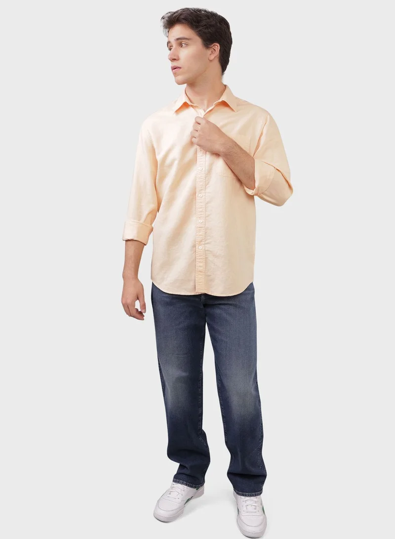 American Eagle Essential Button-Up Regular Fit Shirt