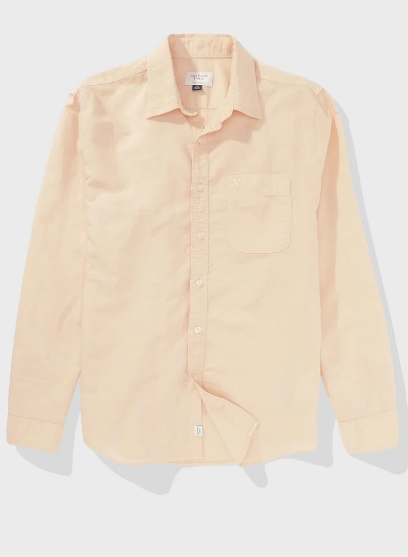 American Eagle Essential Button-Up Regular Fit Shirt