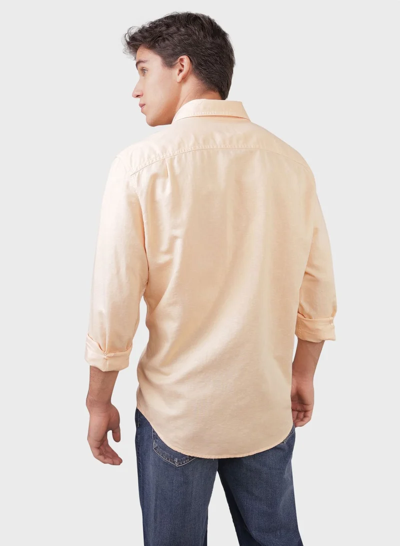 American Eagle Essential Button-Up Regular Fit Shirt