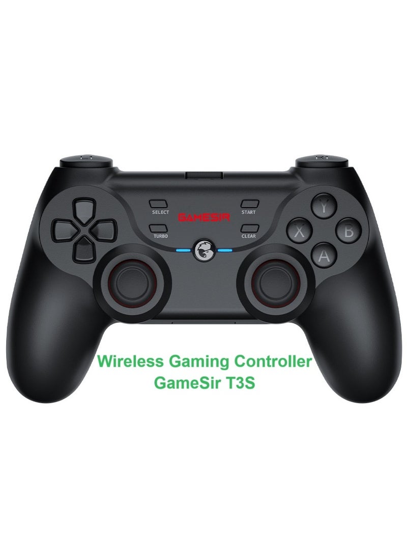 General - Classic Gamepad GameSir T3S Wireless Gaming Controller for Switch Windows PC Android TV Box iPad iOS & Android with Turbo Function, Dual Shock, 600mAh Lithium-ion Battery Playing 25hours - Image 1