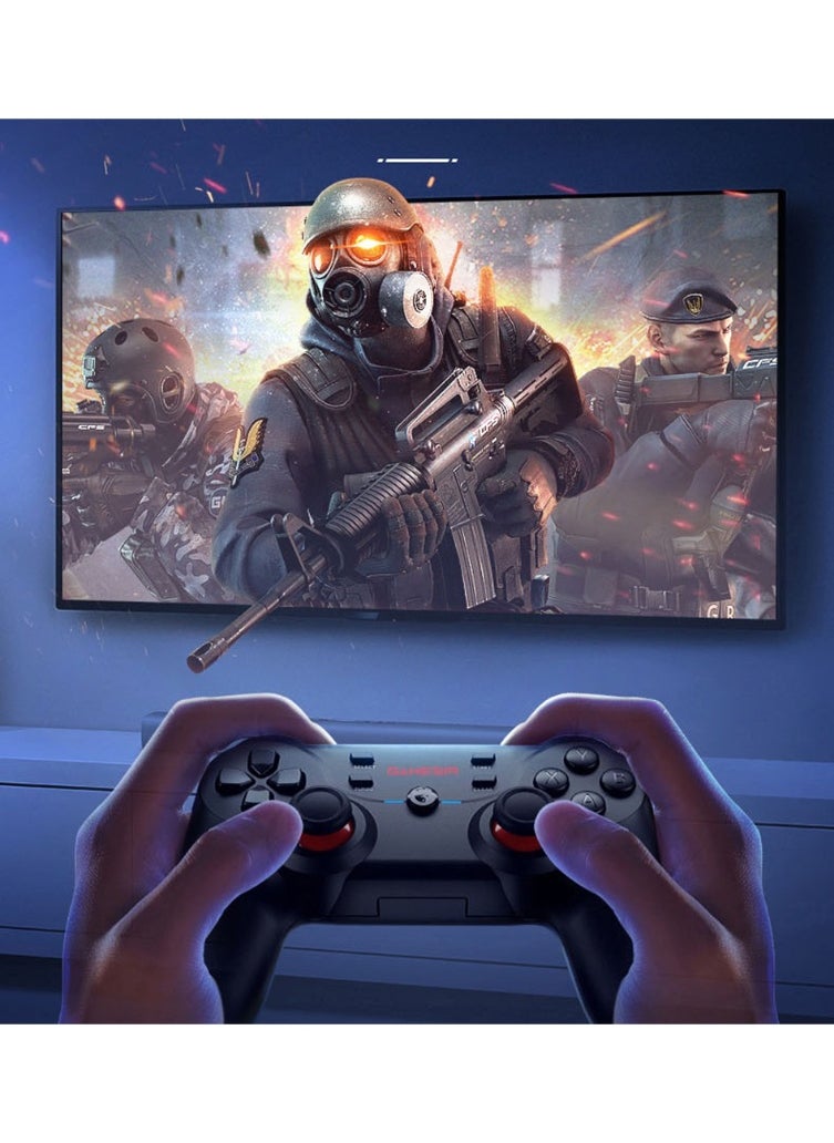 General - Classic Gamepad GameSir T3S Wireless Gaming Controller for Switch Windows PC Android TV Box iPad iOS & Android with Turbo Function, Dual Shock, 600mAh Lithium-ion Battery Playing 25hours - Image 1