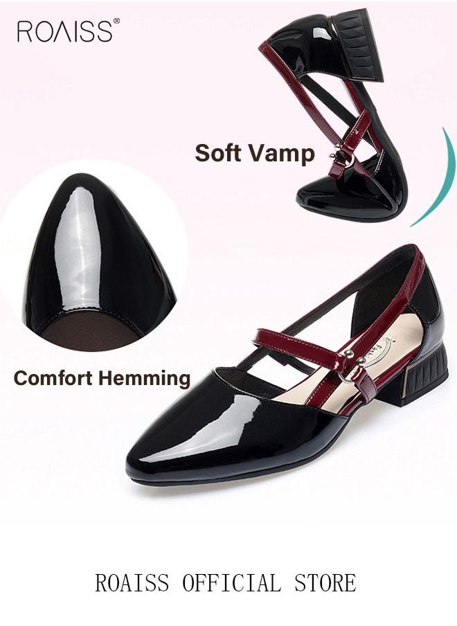 Low-Heeled Sandals Women's New British Style Thick-Heeled Sandals Fashion Comfortable Outer Wear Ladies Shallow Mouth Pointed Pumps Shoes - pzsku/Z7354C4FE6782AC61E029Z/45/_/1682644581/b2a98384-3064-4c7c-8c29-3f4e3fdce7d1