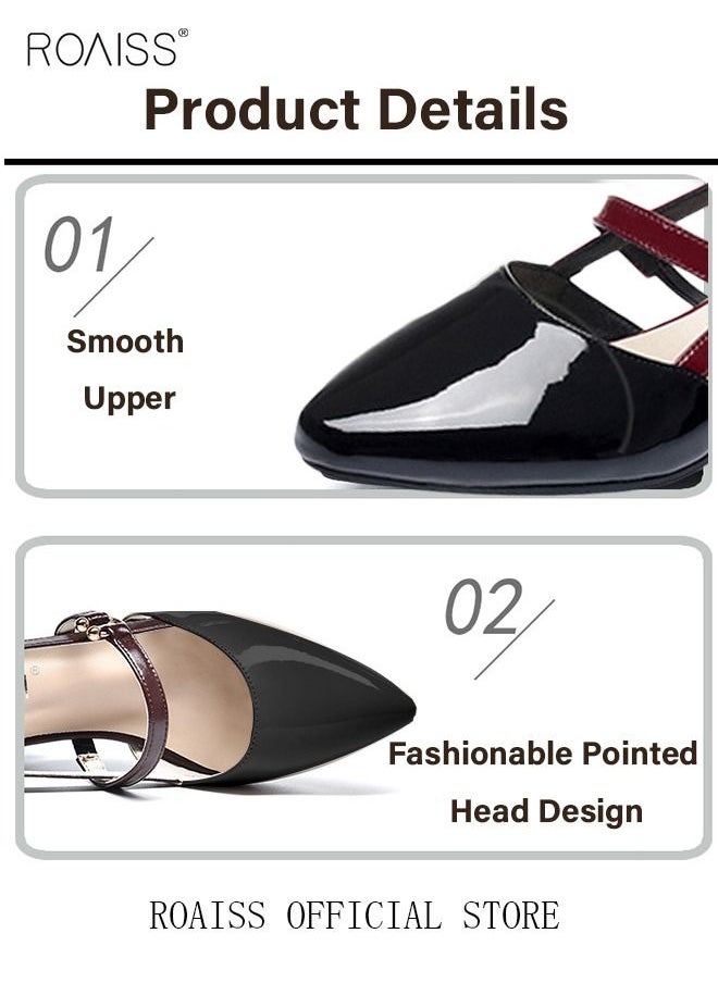 Low-Heeled Sandals Women's New British Style Thick-Heeled Sandals Fashion Comfortable Outer Wear Ladies Shallow Mouth Pointed Pumps Shoes - pzsku/Z7354C4FE6782AC61E029Z/45/_/1682644582/81eae8bb-3e62-4880-a02b-1e9b05494895