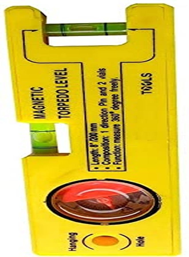 Inditrust 4" & 8" spirit level with magnet torpedo level pack of 2 Magnetic Torpedo Level (10CM & 20CM) Ultrafast Magnetic Torpedo Level - Image 2