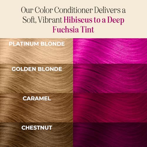INH Semi Permanent Hair Color | Color Depositing Conditioner | Pink Hair Dye | No Bleach No Peroxide Temporary Fuchsia Crystal Tint for Women, Men | Vegan, Ammonia Free, Sulfate Free, Ready to Use 6oz - Image 3