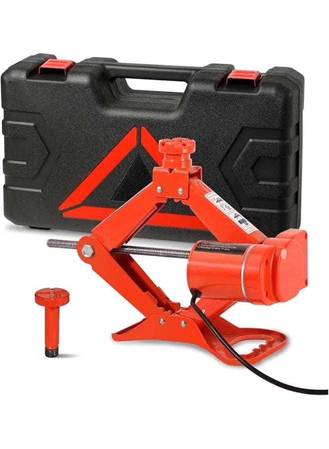 كوريك سيارة كهربائي محمول - رافع إطارات أوتوماتيك عالي الأداء - قوي التحمل مع حقيبة تخزين مثالي لحالات الطوارئ وجميع أنواع السيارات - Image 1