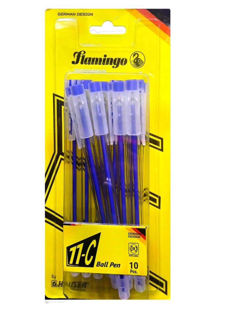 Flamingo طقم أقلام حبر جاف عدد 10 قطع - Image 2