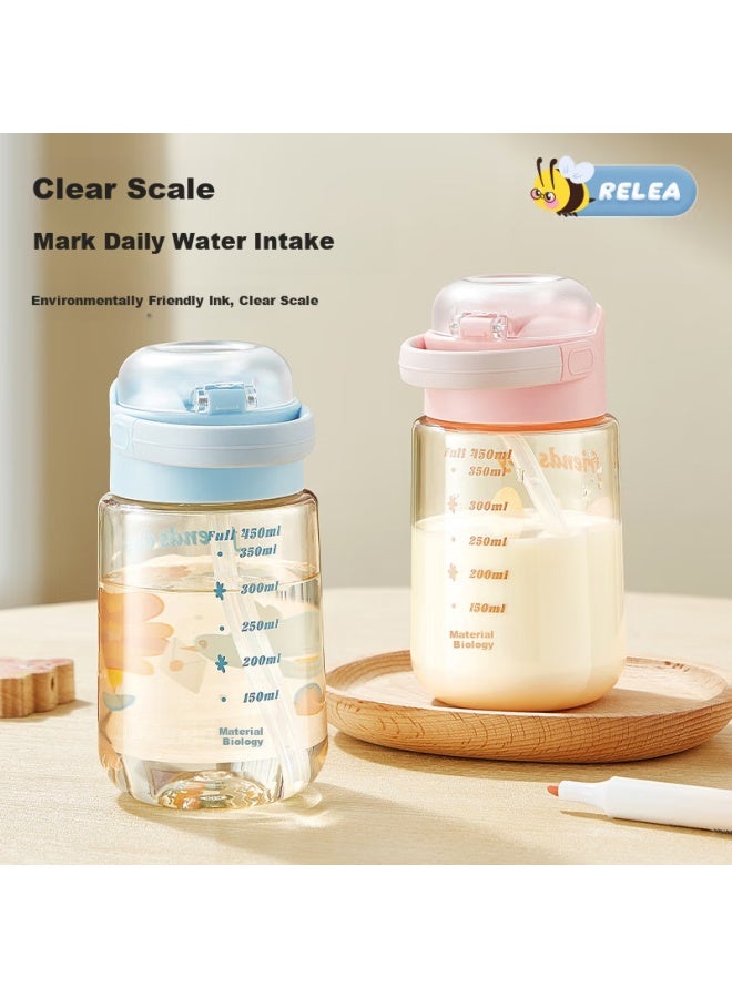 Relea Children'S Water Bottle Ppsu Straw Cup For Girls High Appearance Plastic Cup Student School Special Drinking Bottle Gift - Image 5