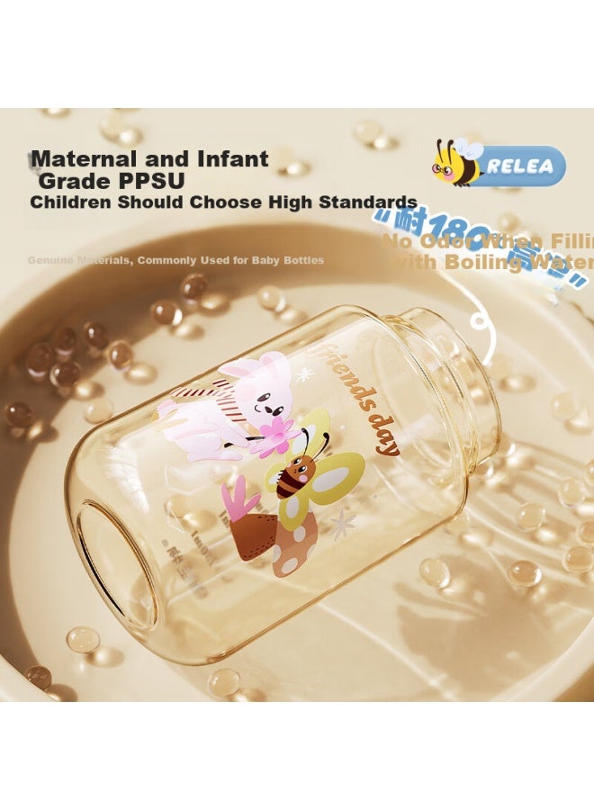 Relea Children'S Water Bottle Ppsu Straw Cup For Girls High Appearance Plastic Cup Student School Special Drinking Bottle Gift - Image 1
