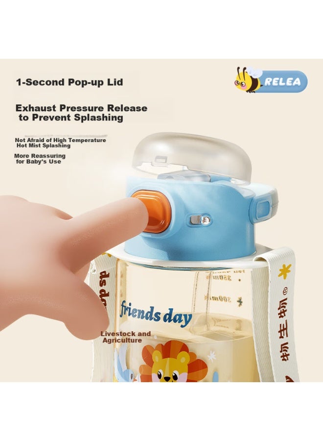 Relea Children'S Water Bottle Ppsu Straw Cup For Girls High Appearance Plastic Cup Student School Special Drinking Bottle Gift - Image 2