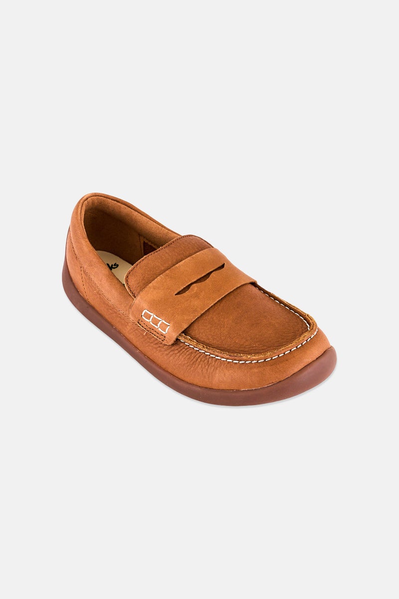 clarks Kids Girl Slip On Casual Shoes, Brown - Image 1