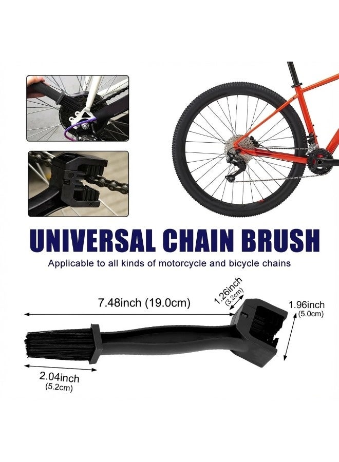 شيبشيب فرشاة تنظيف سلسلة الدراجة النارية، أداة صيانة وتنظيف السلاسل والتروس، مناسبة للدراجات النارية والهوائية والسكوتر والدراجات الثلاثية - Image 2