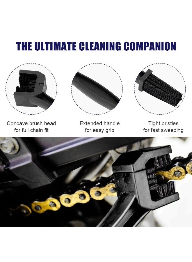 شيبشيب فرشاة تنظيف سلسلة الدراجة النارية، أداة صيانة وتنظيف السلاسل والتروس، مناسبة للدراجات النارية والهوائية والسكوتر والدراجات الثلاثية - Image 5