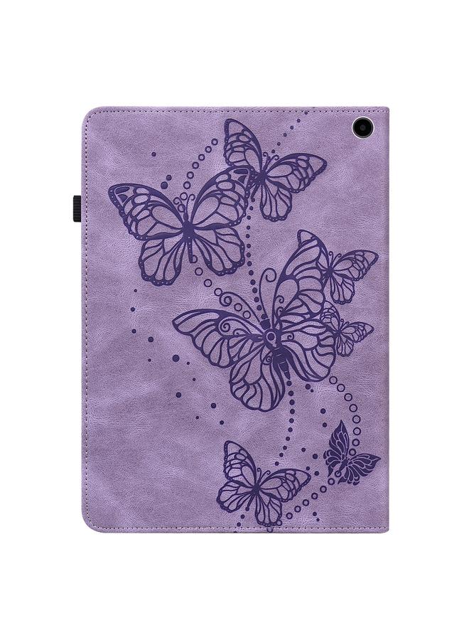 S-TOP Case For Amazon Fire Max 11 Embossed Butterfly Pattern Leather Tablet Case - Image 3