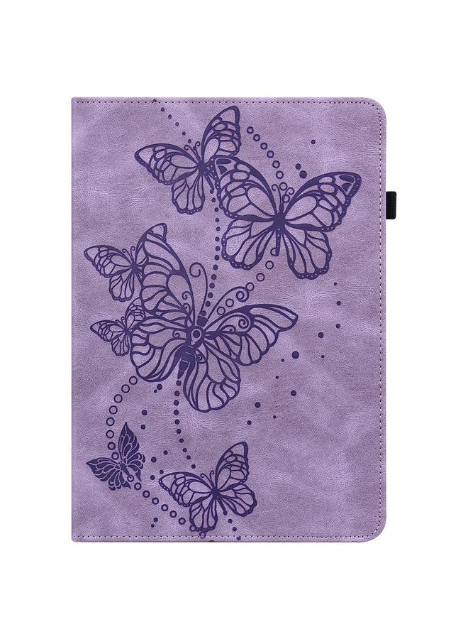 S-TOP Case For Amazon Fire Max 11 Embossed Butterfly Pattern Leather Tablet Case - Image 2