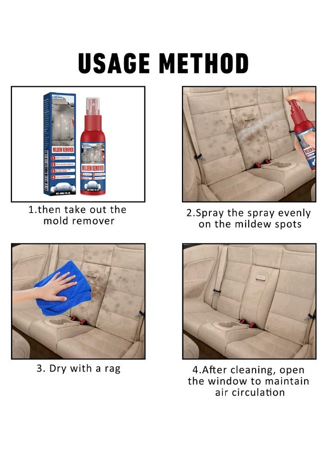 RAYHONG Car Interior Mould Cleaning Spray, Automotive Interior Mold Cleaner, Automobile Mold Remover Spray, Interior Detailer Cleaner for Cars, Mold and Mildew Remover Gel for Cars, Leather Mould Cleaning Spray, 30ML - Image 5