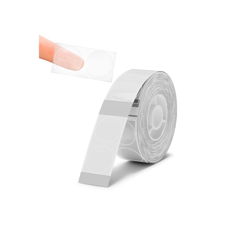 Zikra Round Labels Maker Tape, Adapted Label Print Paper Label Maker, Waterproof Sticker Labels, Address Labels Name File Folder, Food Cosmetic Office Home Kitchen D11 D110 D101 - Image 1