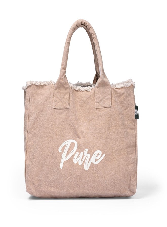 Pure Nature Essentials Eve Tote Bag - Crafted from 100% cotton, Beige, Medium - Image 2