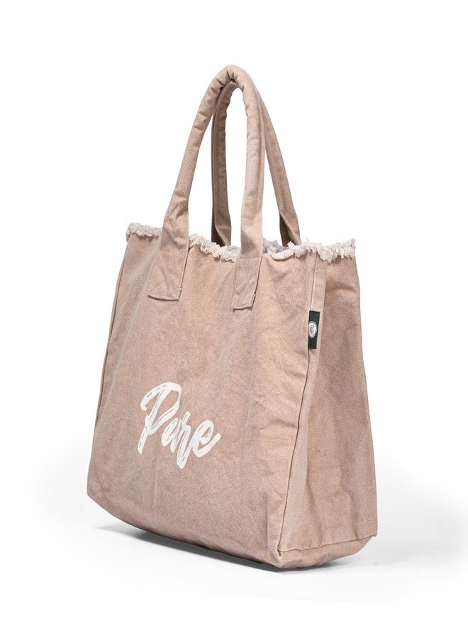 Pure Nature Essentials Eve Tote Bag - Crafted from 100% cotton, Beige, Medium - Image 1