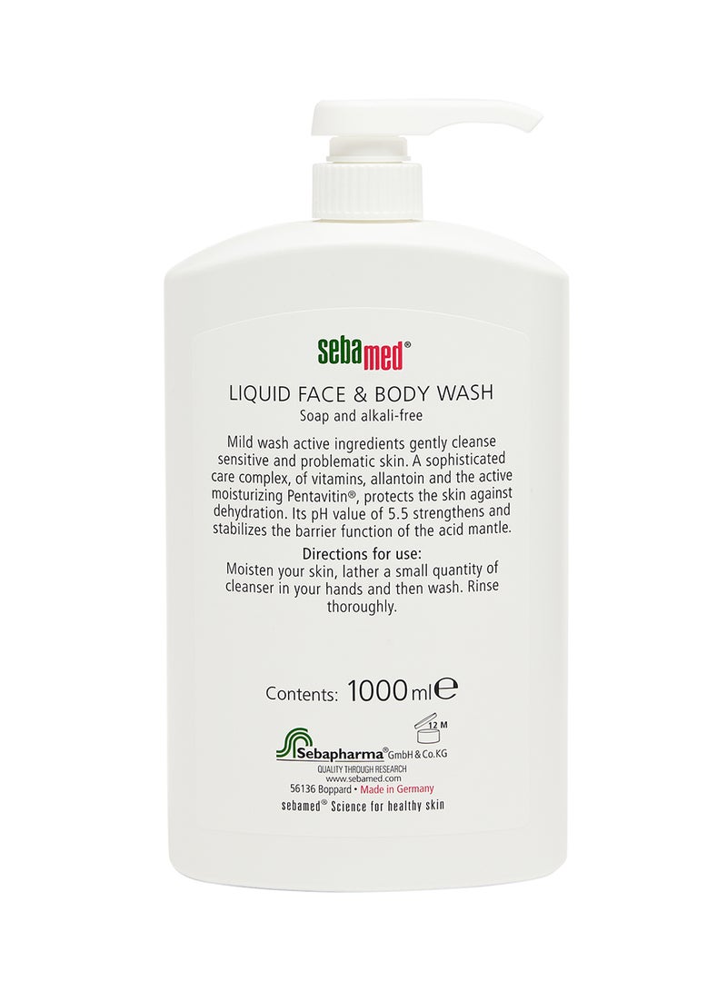 Sebamed Liquid Face And Body Wash 1000ml - Image 3
