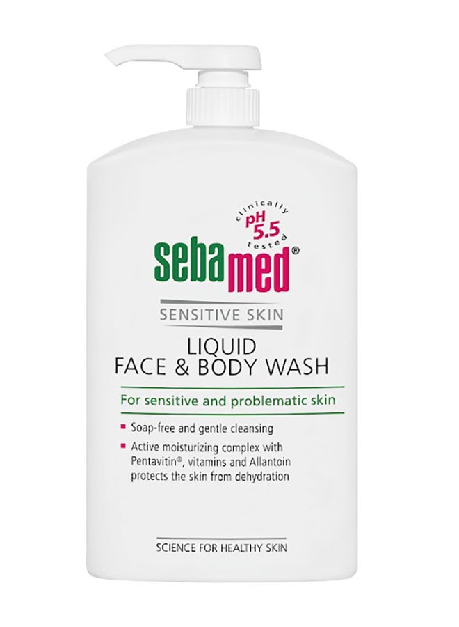 Sebamed Liquid Face And Body Wash 1000ml - Image 1