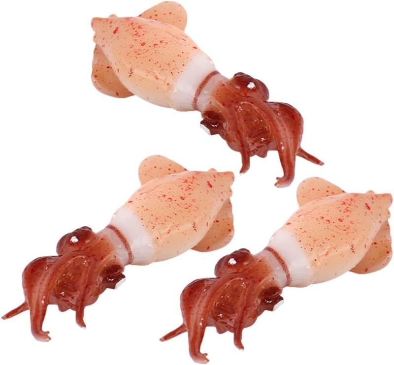 Yardwe 3pcs Realistic Artificial Models for Photography Props Miniature Seafood Decoration for Crafting and Display Lightweight and Textured Fake Food - Image 1