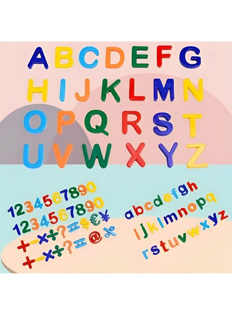 Magnetic Alphabets, Numbers and Math Symbols, Small Strong Colored Magnet Sticker, Educational Learning Toys for Toddlers  - Image 3