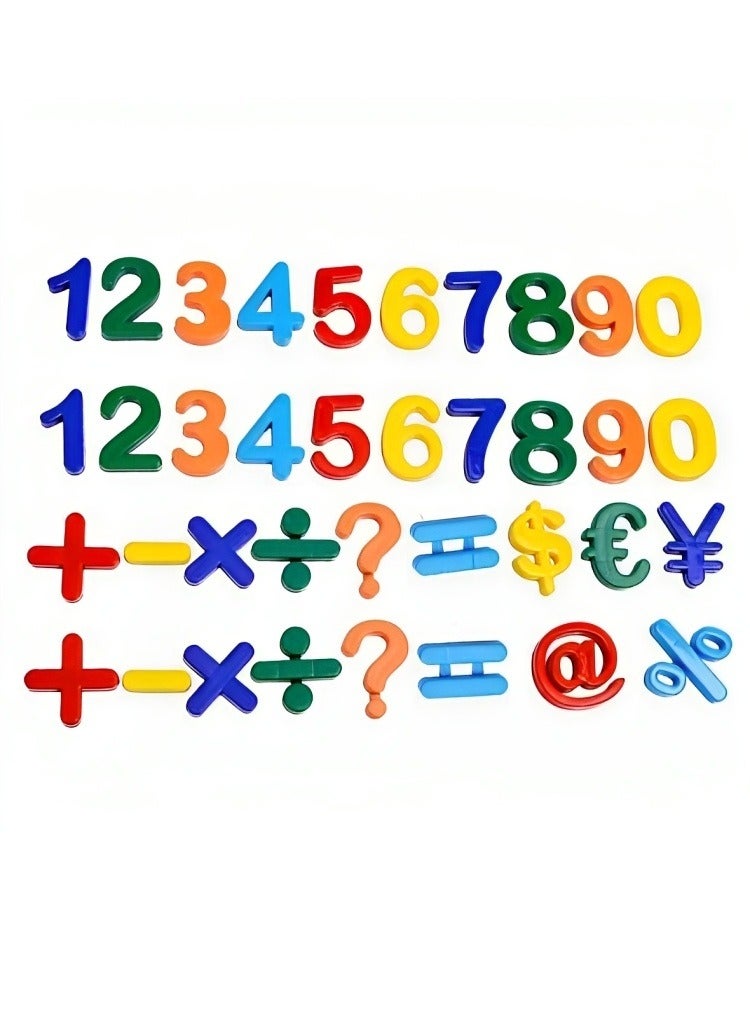 Magnetic Alphabets, Numbers and Math Symbols, Small Strong Colored Magnet Sticker, Educational Learning Toys for Toddlers  - Image 4