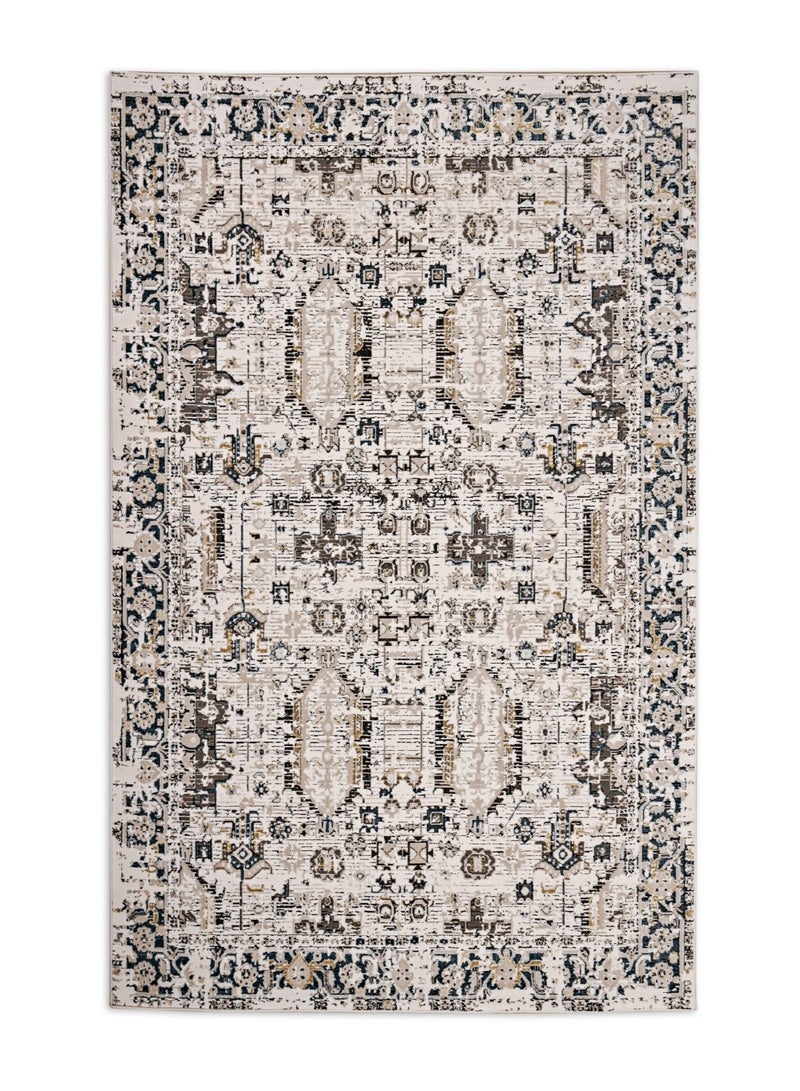 Home auraa Carpet Rug – Size 160 x 220 cm – 5.25x7.26 ft | Textura Living - Multi Color | Ideal Carpet for Living Room, Bedroom, Office, Hallway - Image 5
