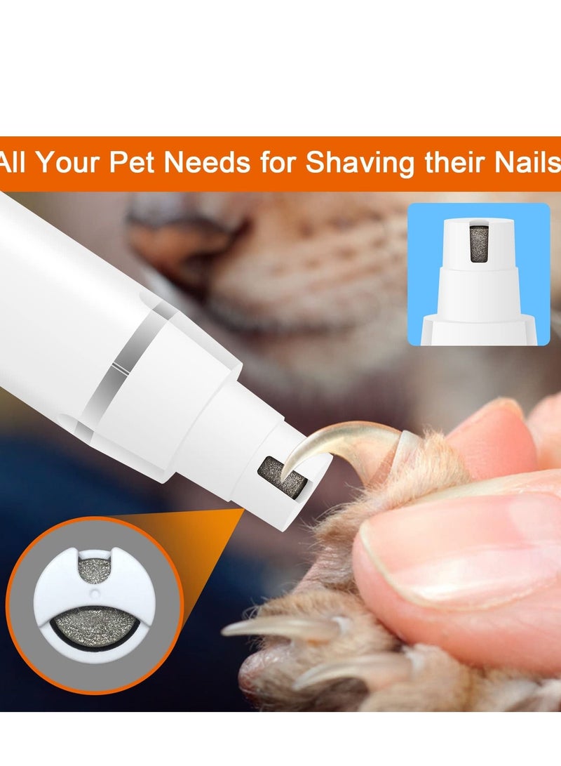 SYOSI Dog Clipper Grooming Kit with 4 Cutter Head and Guide Combs Nail Grinder Trimmers Electric Quiet USB Rechargeable Trimming Dog's Hair Around Paws Eyes Ears Face - Image 4