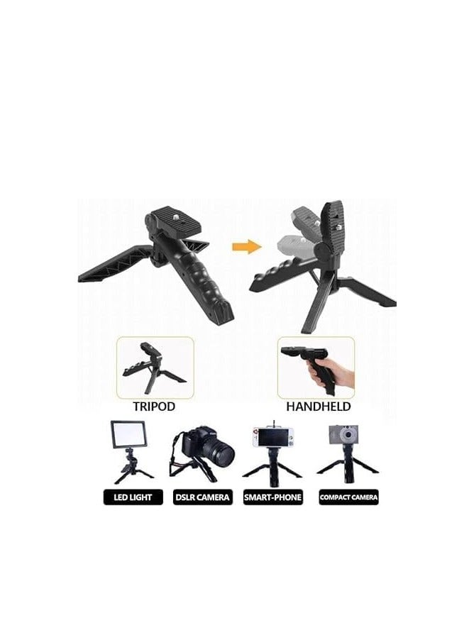 مجموعة ستوديو تصوير الفيديو احترافي للهواتف بريميوم الذكية والكاميرا مع ميكروفون واضاءة LED ومجموعة المبتدئين متوافقة مع يوتيوب تيك توك لصانعي المحتوى - Image 4