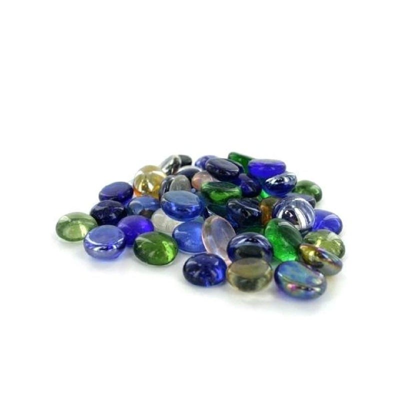 Ercole Transparent Half Round Aquarium Glass Pebbles for Garden and Living Room Decor Multicolour 4 kg - Image 2