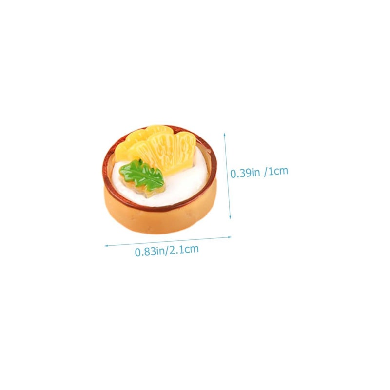 5 Pieces Realistic Artificial Fruit Cupcake Models Faux Dessert Props for Photography - Image 3