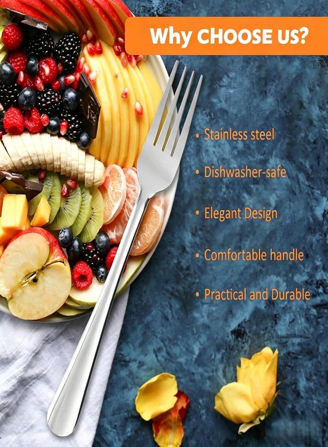 Hansmart 60 PCS Dinner Fork Set - Windsor Stainless Steel Silverware Fork 7.1 Inch with Dishwasher Safe Flatware Forks for 60,Table Forks for Home,Kitchen or Restaurant - Image 3