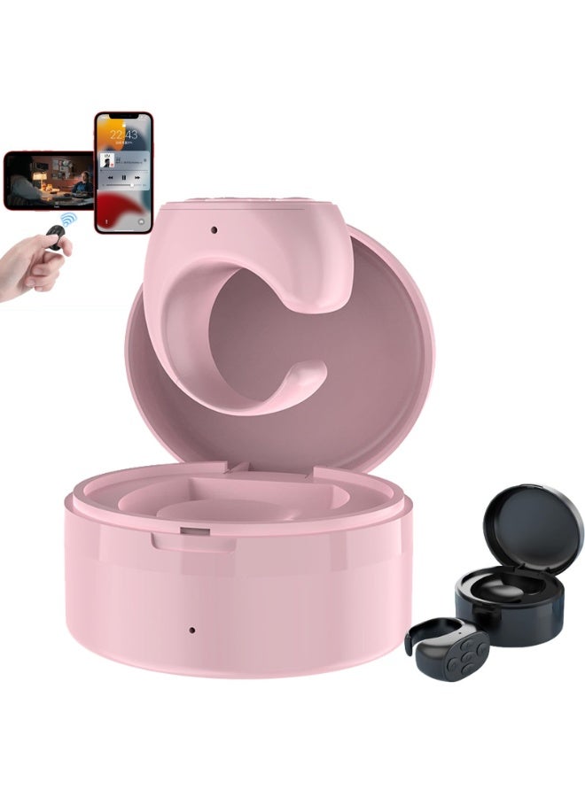 Arabest TIK TOK Bluetooth Remote Control Page Turner for iPhone iPad Android, Mini TIK TOK Wireless Scrolling Ring, Cell Phone Camera Shutter Selfie Remote, Fashion Smart Ring Remote - Image 1