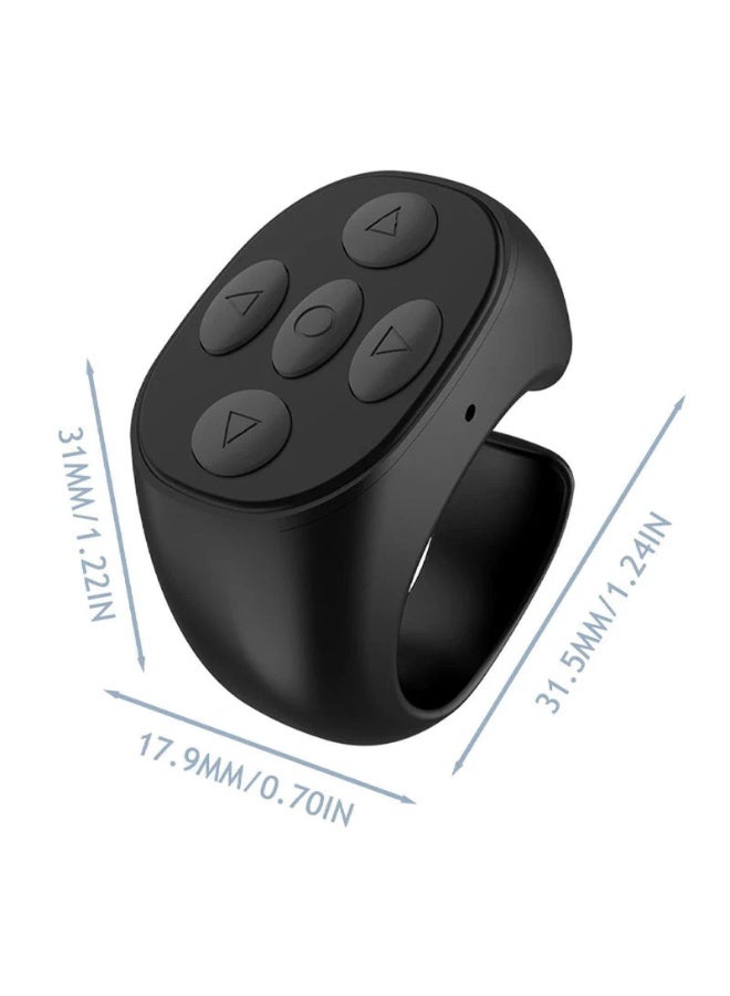 Arabest TIK TOK Bluetooth Remote Control Page Turner for iPhone iPad Android, Mini TIK TOK Wireless Scrolling Ring, Cell Phone Camera Shutter Selfie Remote, Fashion Smart Ring Remote - Image 5