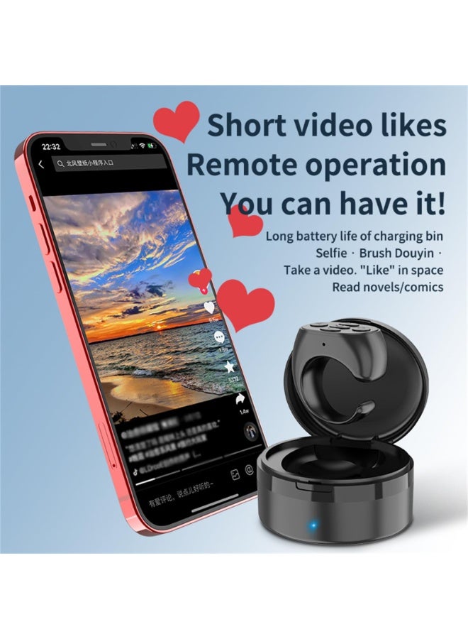 Arabest TIK TOK Bluetooth Remote Control Page Turner for iPhone iPad Android, Mini TIK TOK Wireless Scrolling Ring, Cell Phone Camera Shutter Selfie Remote, Fashion Smart Ring Remote - Image 3