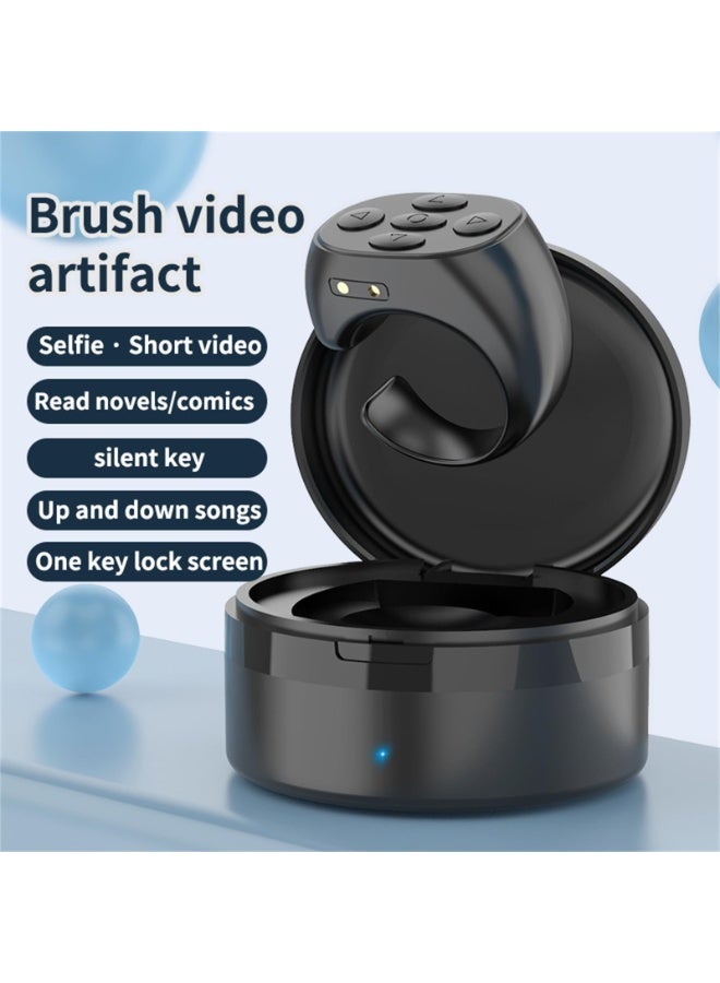 Arabest TIK TOK Bluetooth Remote Control Page Turner for iPhone iPad Android, Mini TIK TOK Wireless Scrolling Ring, Cell Phone Camera Shutter Selfie Remote, Fashion Smart Ring Remote - Image 2