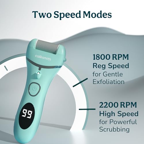 Caresmith Bloom Callus Remover for Feet Electronic | Foot Scrubber for Dead Skin | 3 Crystal Quartz Heads suitable for Dead Skin Remover | Pedicure kit for Women as Foot Cleaner - Image 3