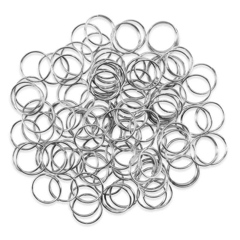 Super Z Outlet 100 Piece Mini Stainless Steel Split Rings Connectors for Arts  Crafts Chandelier Necklaces Homemade Jewelry Making DIY Keychains Crystal Garlands and Curtain Suncatchers 12mm